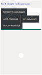 Mobile Screenshot of bestandcheapestcarinsurance.com